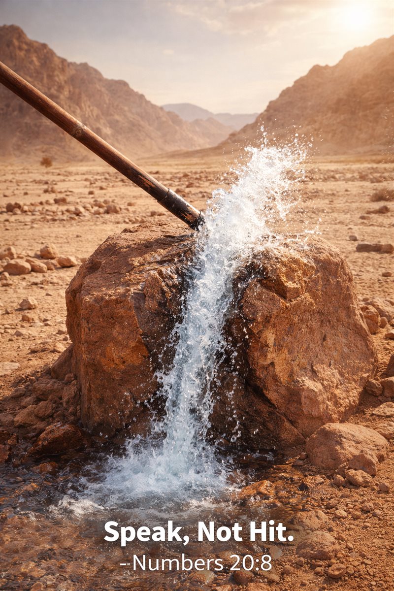 Moses at Meribah